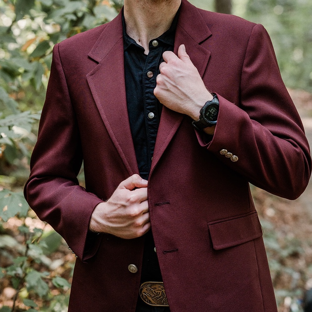 Red Maroon Blazer